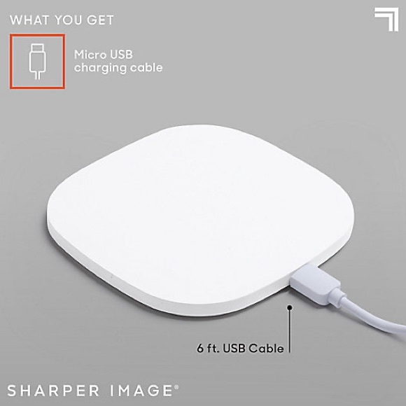 COPY - Sharper Image Wireless Charging Pad in gray NWOT - Picture 4 of 14